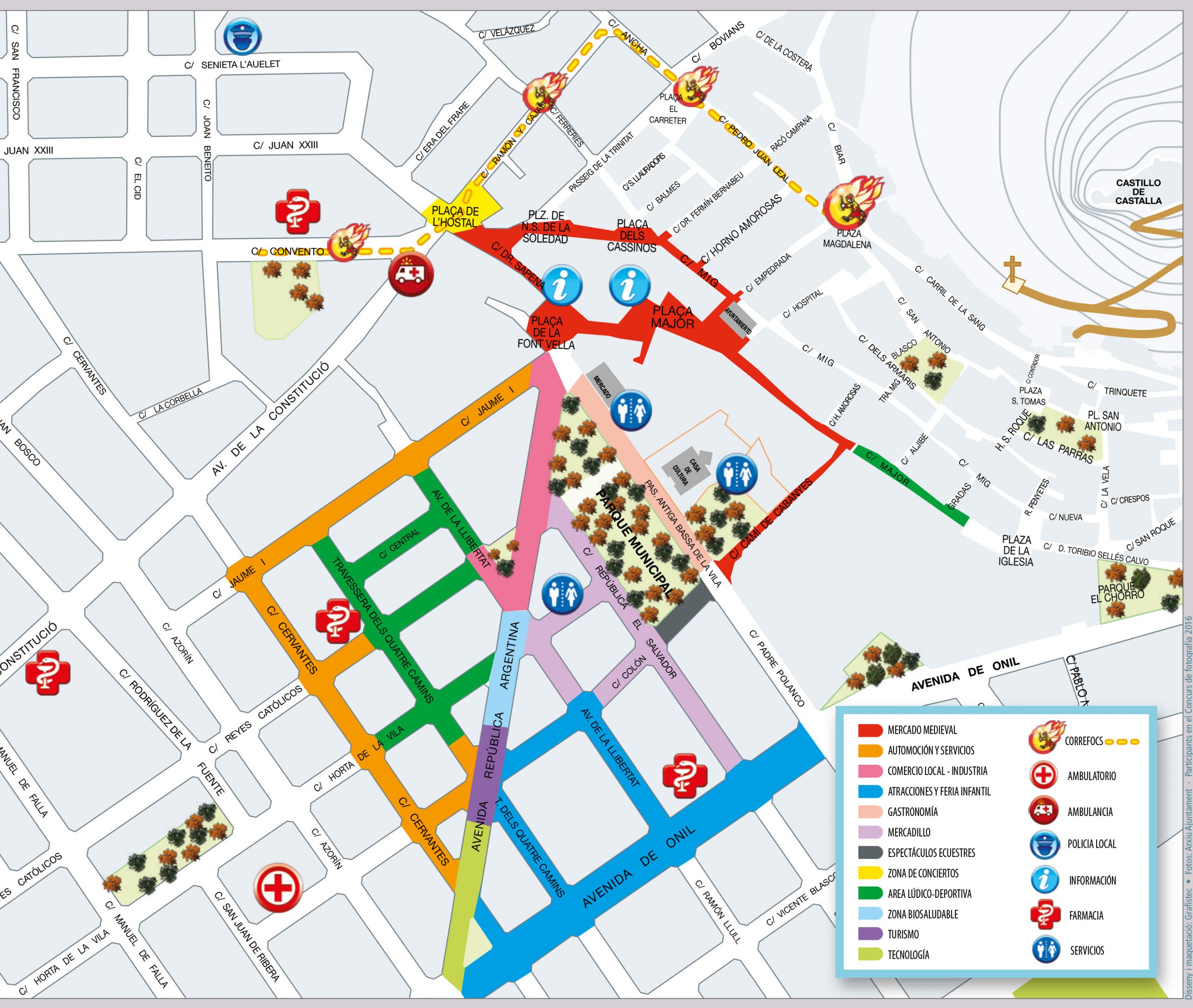 Mapa de la Feria San Isidro